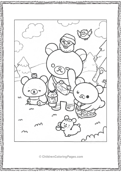 Rilakkuma In The Playground Free PDF Printable