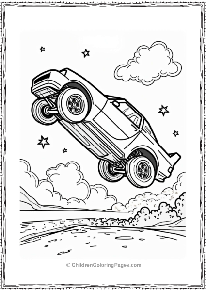 Rocket League Car Backflip In Mid Air Free PDF Printable
