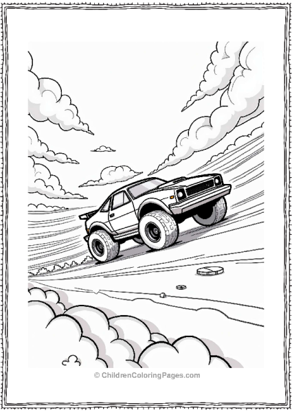 Rocket League Car Spinning In The Clouds Free PDF Printable