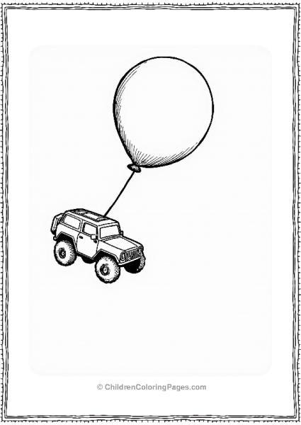 Rocket League Car With Balloon Free PDF Printable