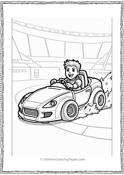 Rocket League Player Boosting Image Free PDF Printable
