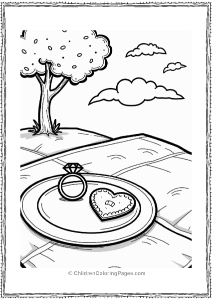 Romantic Picnic With Diamond Ring Free PDF Printable