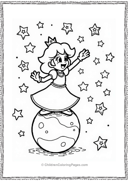 Rosalina Conducting Celestial Stars Free PDF Printable