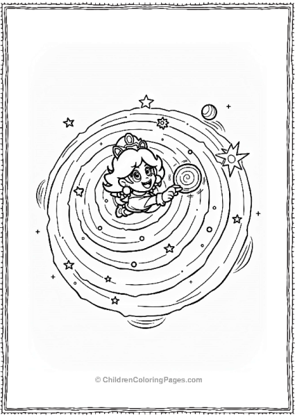 Rosalina Creating A Galaxy Free PDF Printable