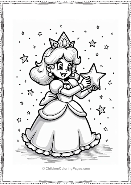 Rosalina Creating A Star Free PDF Printable