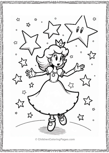 Rosalina Dancing Among Stars Free PDF Printable