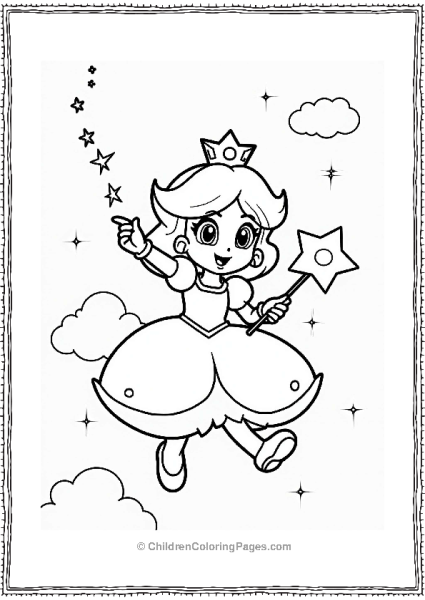 Rosalina Guiding Stars In A Dreamy Sky Free PDF Printable