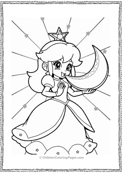 Rosalina Playing Moonlight Melody Free PDF Printable