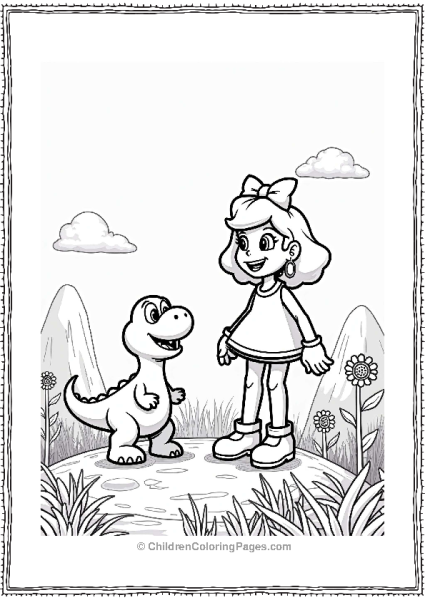 Rosalinas Space Adventure With A Dinosaur Free PDF Printable