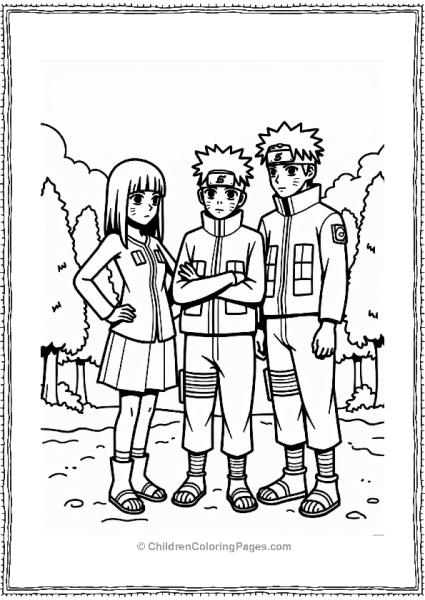 Sakura With Naruto And Sasuke Free PDF Printable