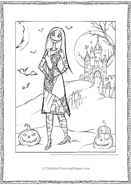 Sally Dressed For Halloween Nigtmare Before Christmas Free PDF Printable