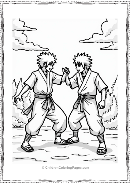 Sasuke And Itachi Friendly Spar Free PDF Printable