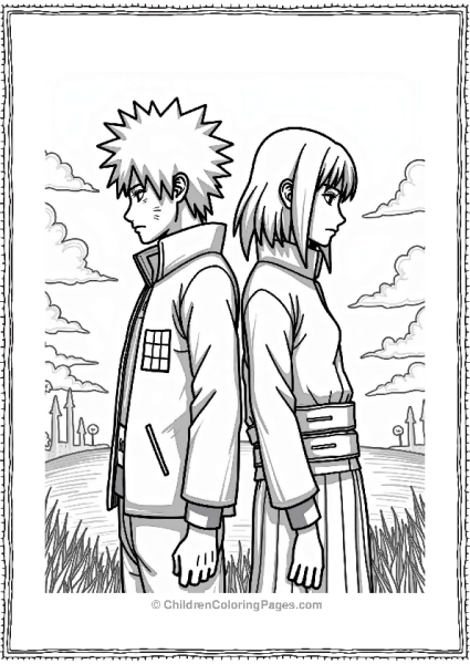 Sasuke And Sakura Team Up Against An Enemy Free PDF Printable