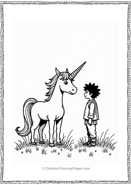 Sasuke And The Majestic Unicorn Free PDF Printable