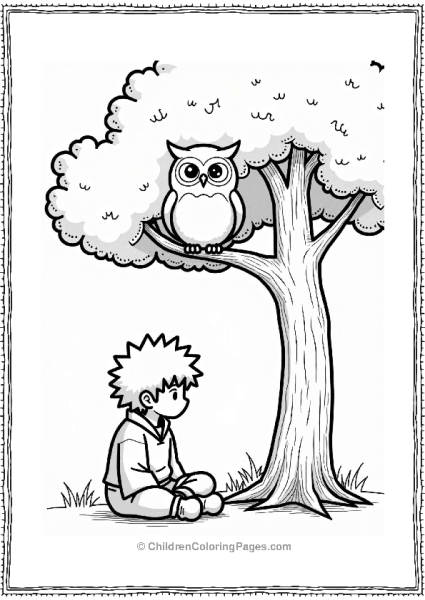 Sasuke And The Wise Owl Free PDF Printable