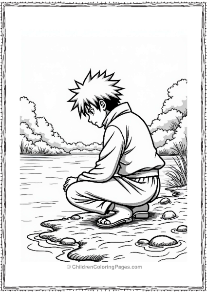 Sasuke By A Calm River Free PDF Printable