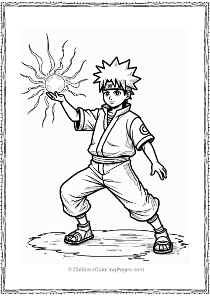 Sasuke Prepares Chidori Free PDF Printable