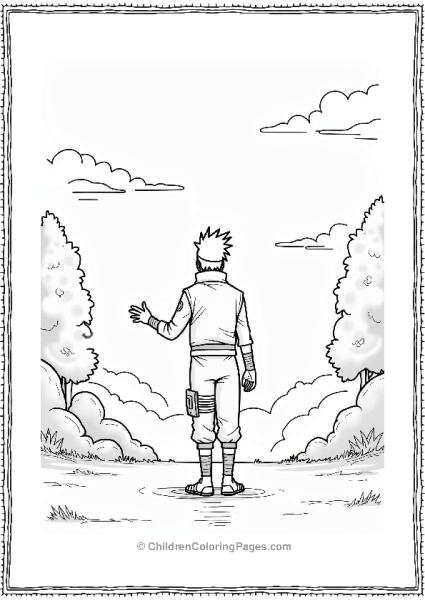 Sasuke Training In A Serene Environment Free PDF Printable