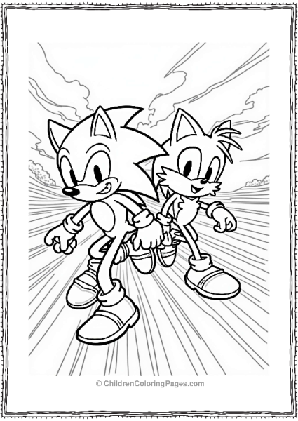 Shadow Sonic And Tails Racing Together Free PDF Printable