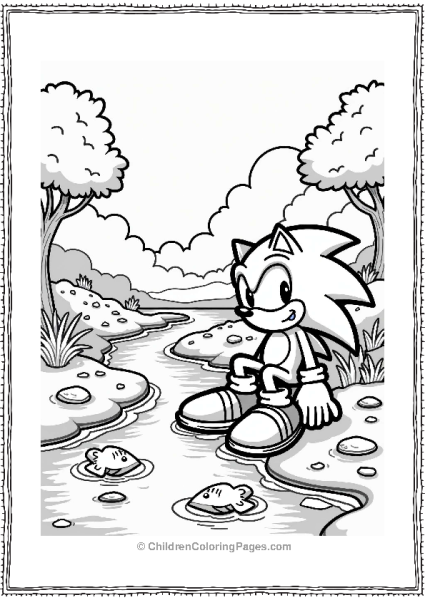 Shadow Sonic By The Enchanted River Free PDF Printable