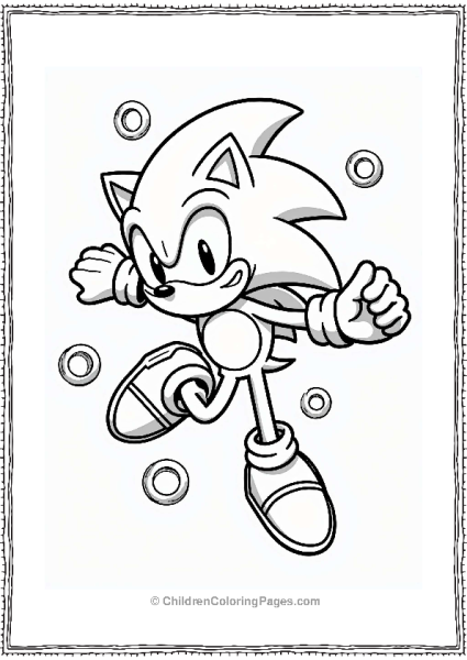 Shadow Sonic Collecting Rings Free PDF Printable