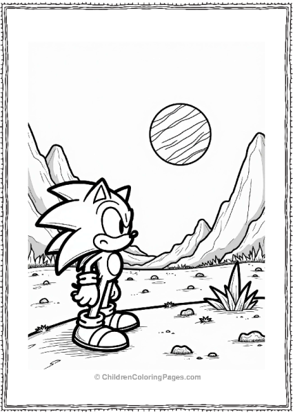 Shadow Sonic Discovers A Colorful Planet Free PDF Printable