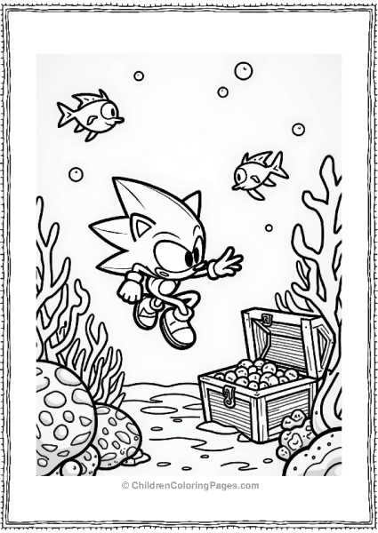 Shadow Sonic Exploring A Coral Reef Free PDF Printable