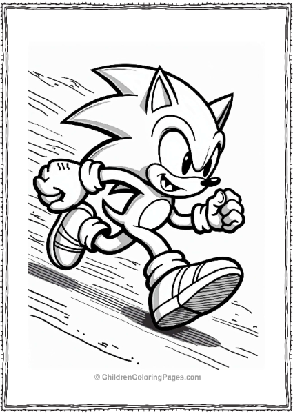 Shadow Sonic In Motion With Abstract Shapes Free PDF Printable
