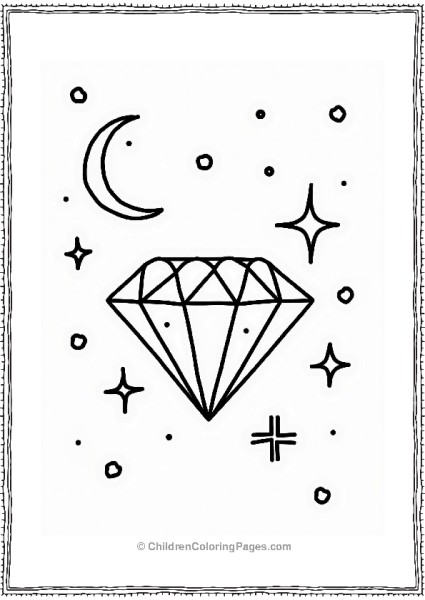 Shining Diamond In Space Free PDF Printable