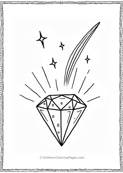 Shooting Star And Sparkling Diamond Free PDF Printable
