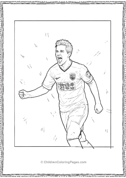Messi Celebrating Free PDF Printable