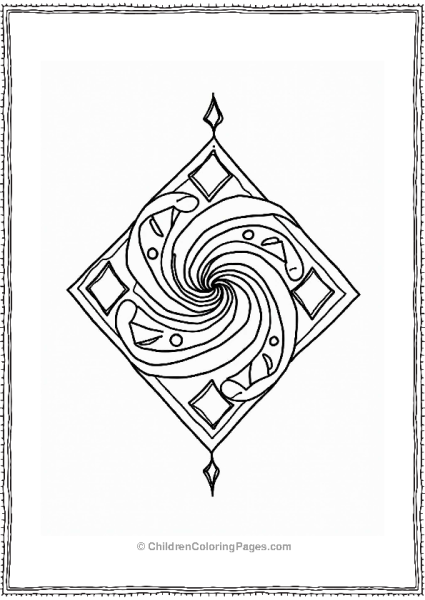 Spiral Diamond Design For Kids Free PDF Printable