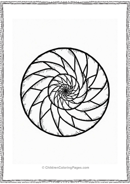 Spiral Patterns Of Triangles And Circles Free PDF Printable
