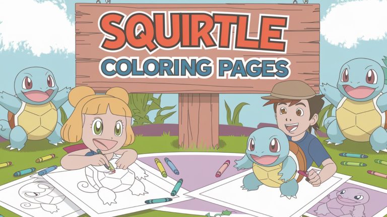 Squirtle Coloring Pages