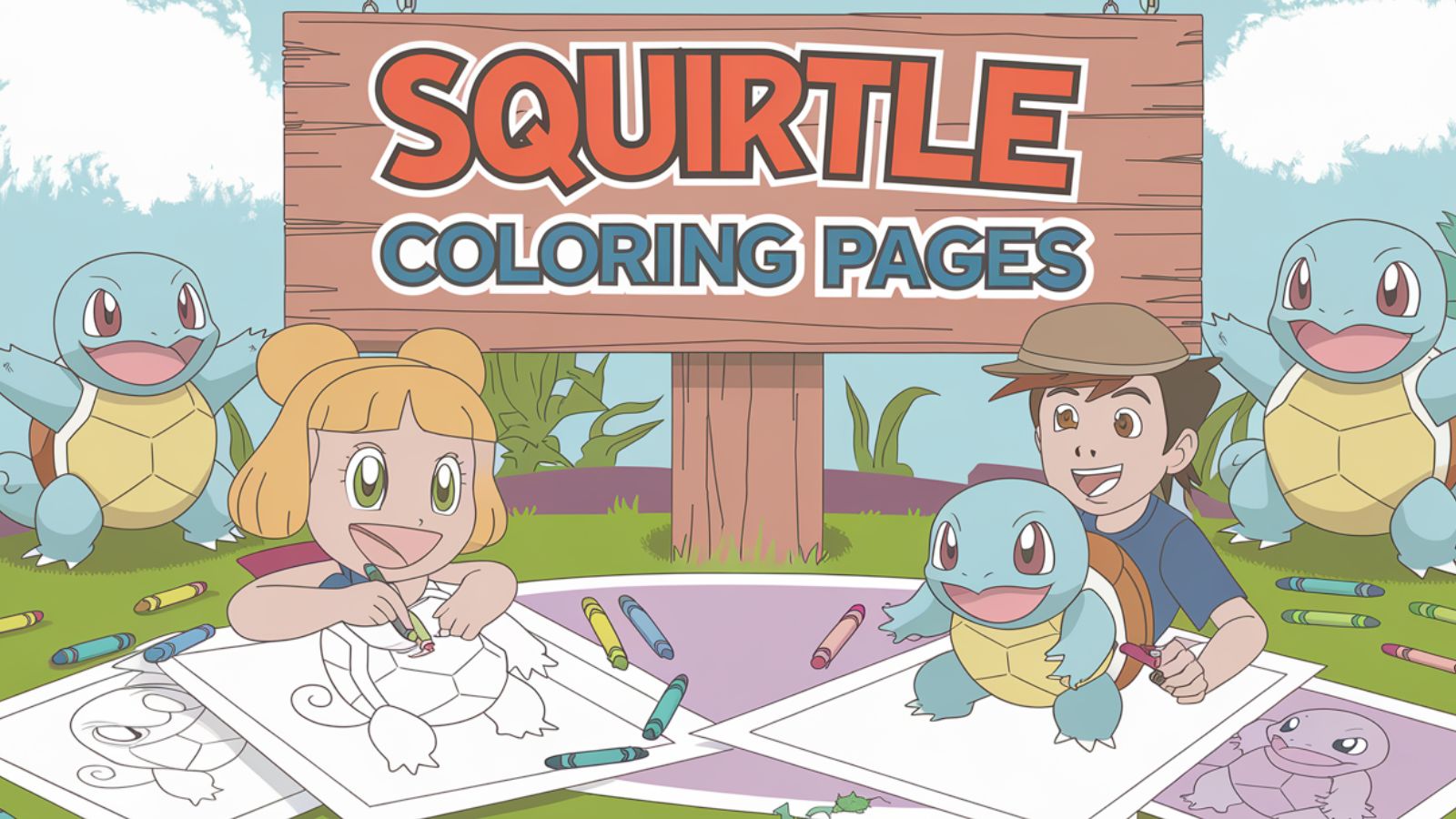 Squirtle Coloring Pages – Free PDF Printables 🌊🐢🎨✨