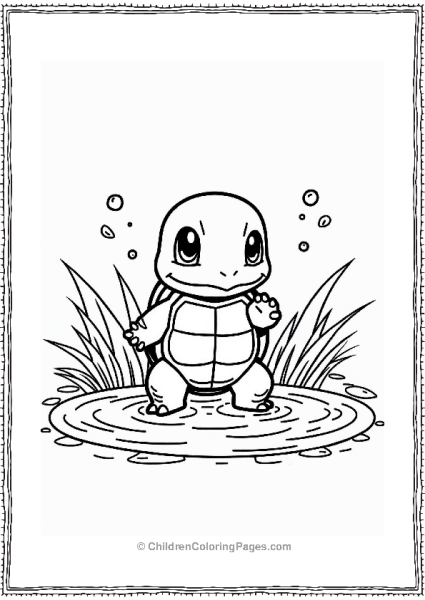 Squirtles Water Training Scene Free PDF Printable