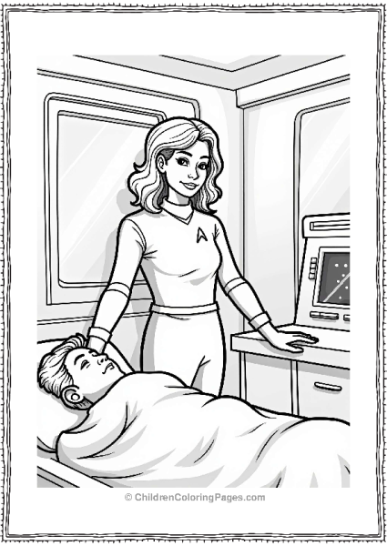Star Trek Beverly Crusher In Sickbay Free PDF Printable