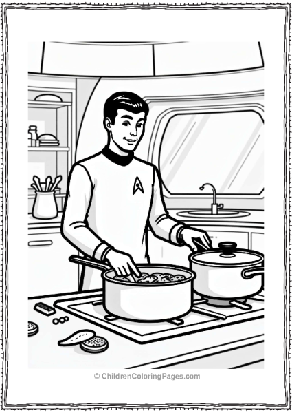 Star Trek Chef Cosmos In Starship Kitchen Free PDF Printable