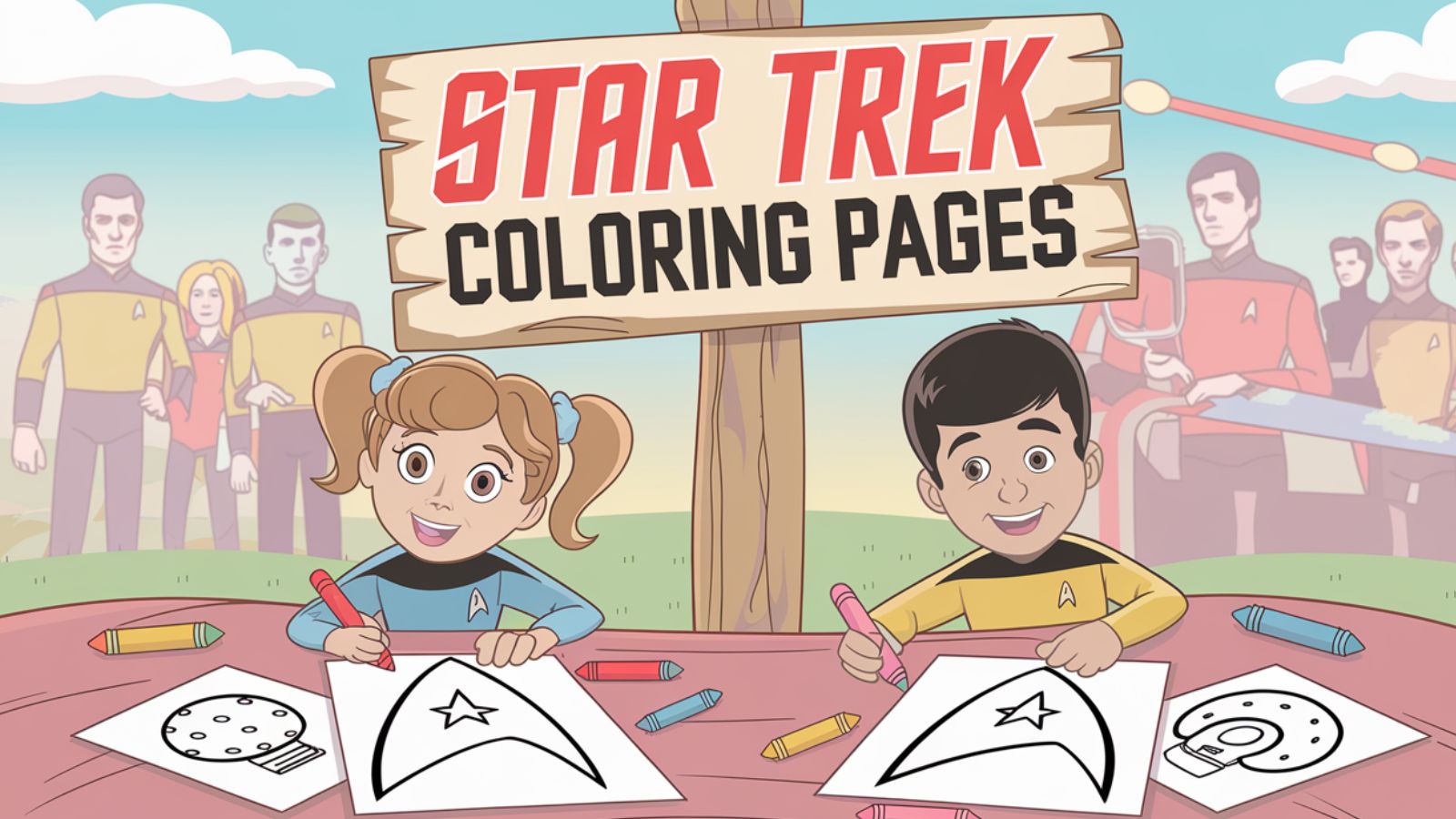 Star Trek Coloring Pages – Free PDF Printables 🚀🪐🌌🌍