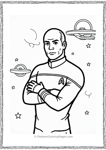 Star Trek Picard Commanding His Crew Free PDF Printable