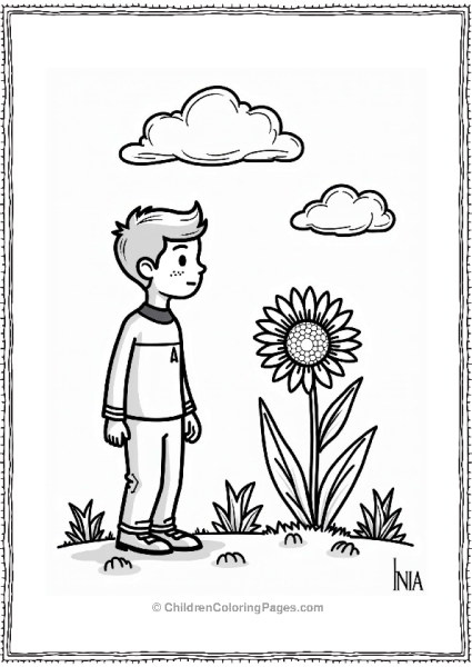 Star Trek Starfleet Officer With Alien Flower Free PDF Printable
