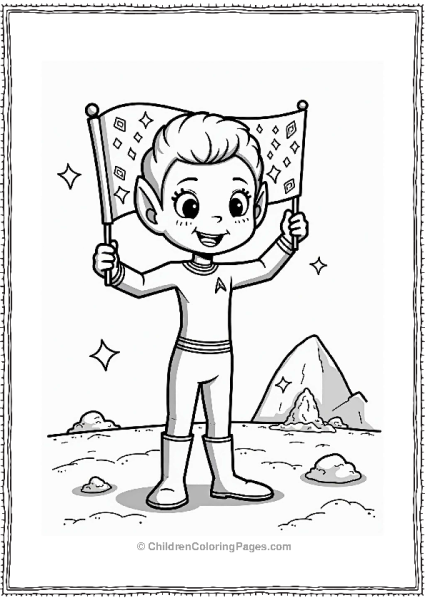 Star Trek Vulcan Character Celebrating A Festival Free PDF Printable