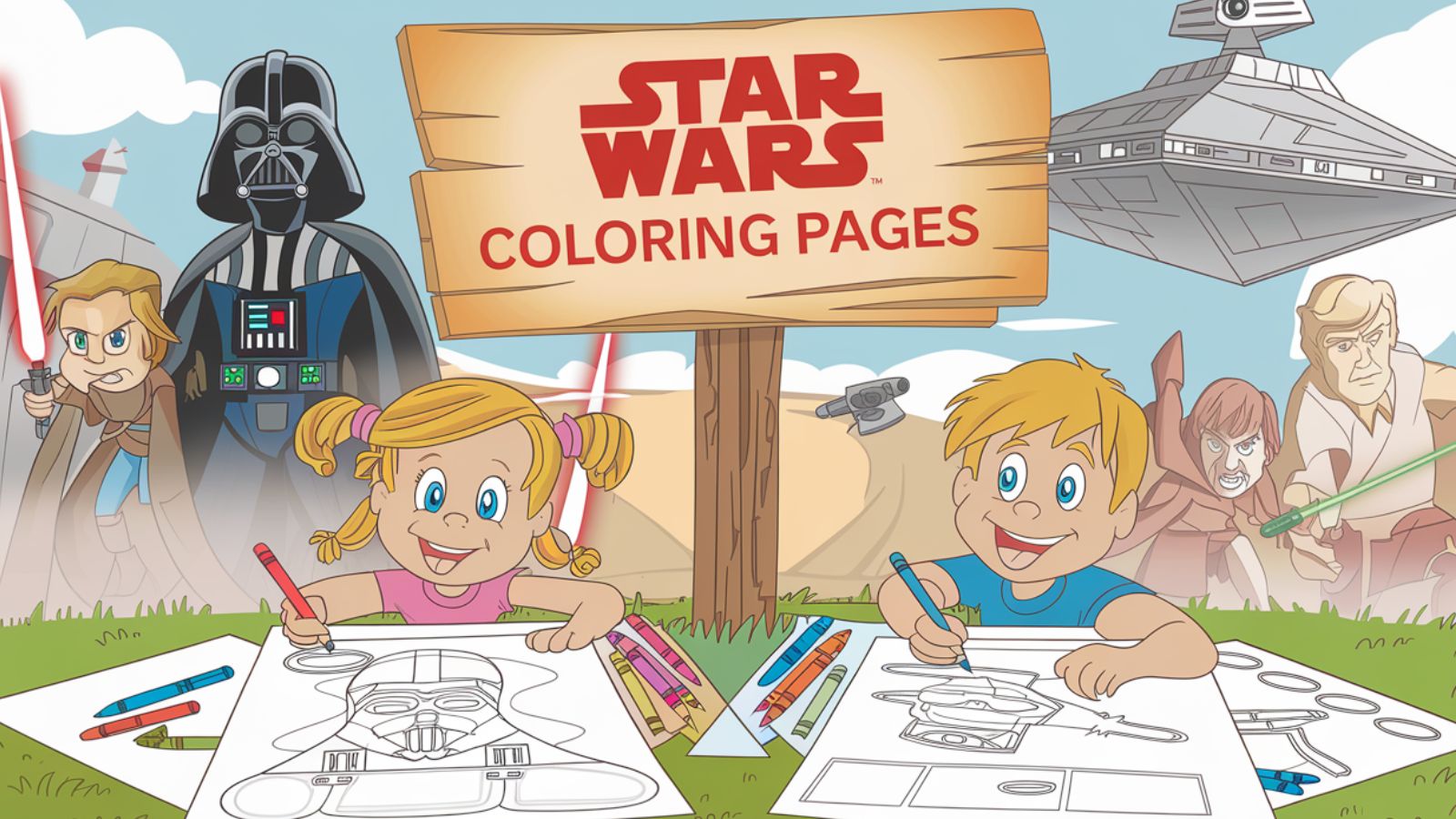 Star Wars Coloring Pages – Free PDF Printables ✨🚀🌌💫