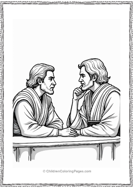 Star Wars Jedi Masters In Thoughtful Council Free PDF Printable