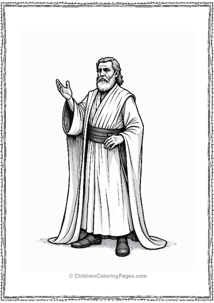Star Wars Wise Jedi Master At The Council Table Free PDF Printable