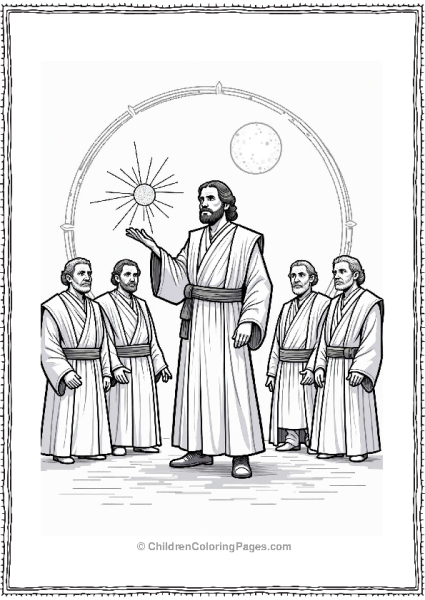 Star Wars Wise Jedi With Holographic Star Map Free PDF Printable