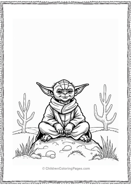 Star Wars Wise Yoda On Dagobah Free PDF Printable