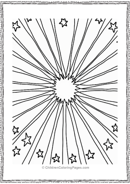 Starburst Pattern For Kids Coloring Free PDF Printable