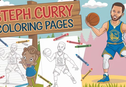Steph Curry Coloring Pages – Free PDF Printables 🏀🏆🌟
