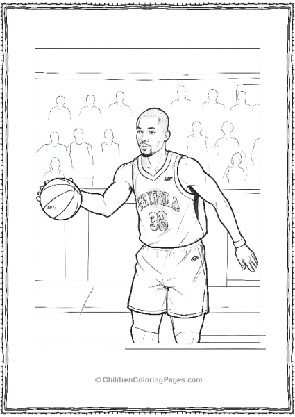Steph Curry Dribbling The Basketball Free PDF Printable